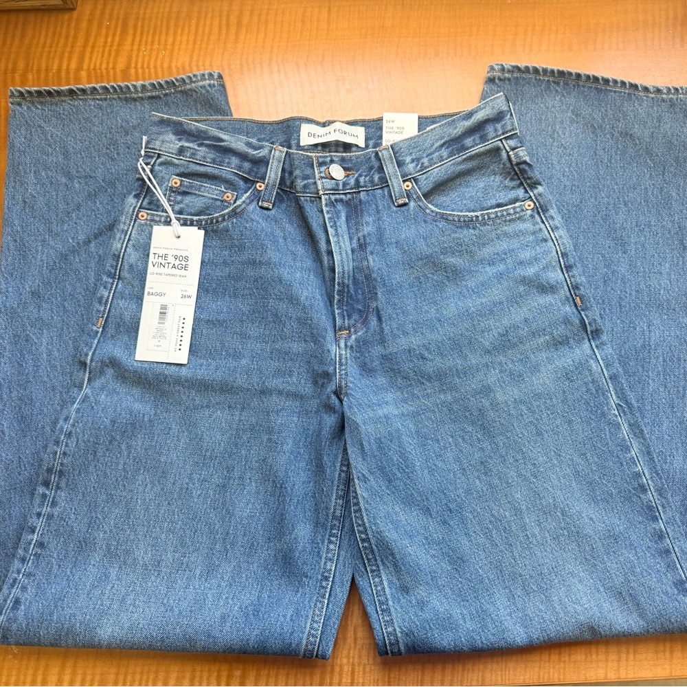 Denim Forum '90s Vintage Blue Baggy Jeans